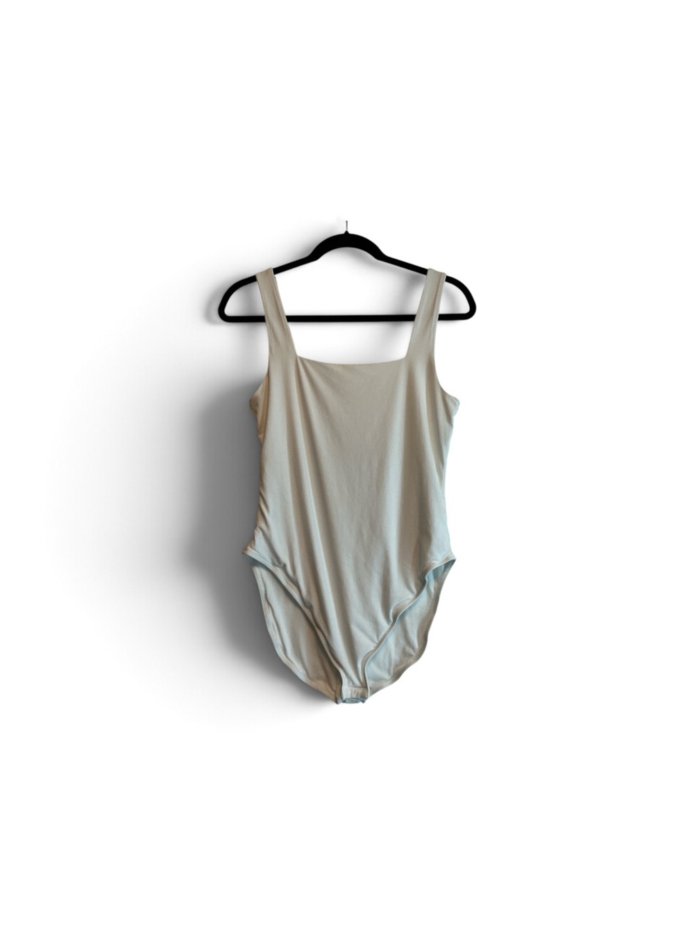 Old Navy White Square-Neck Bodysuit Large
